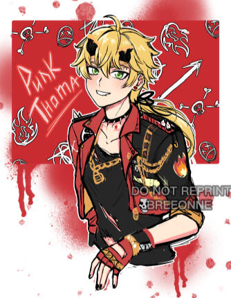 Half body + complex bg + custom design